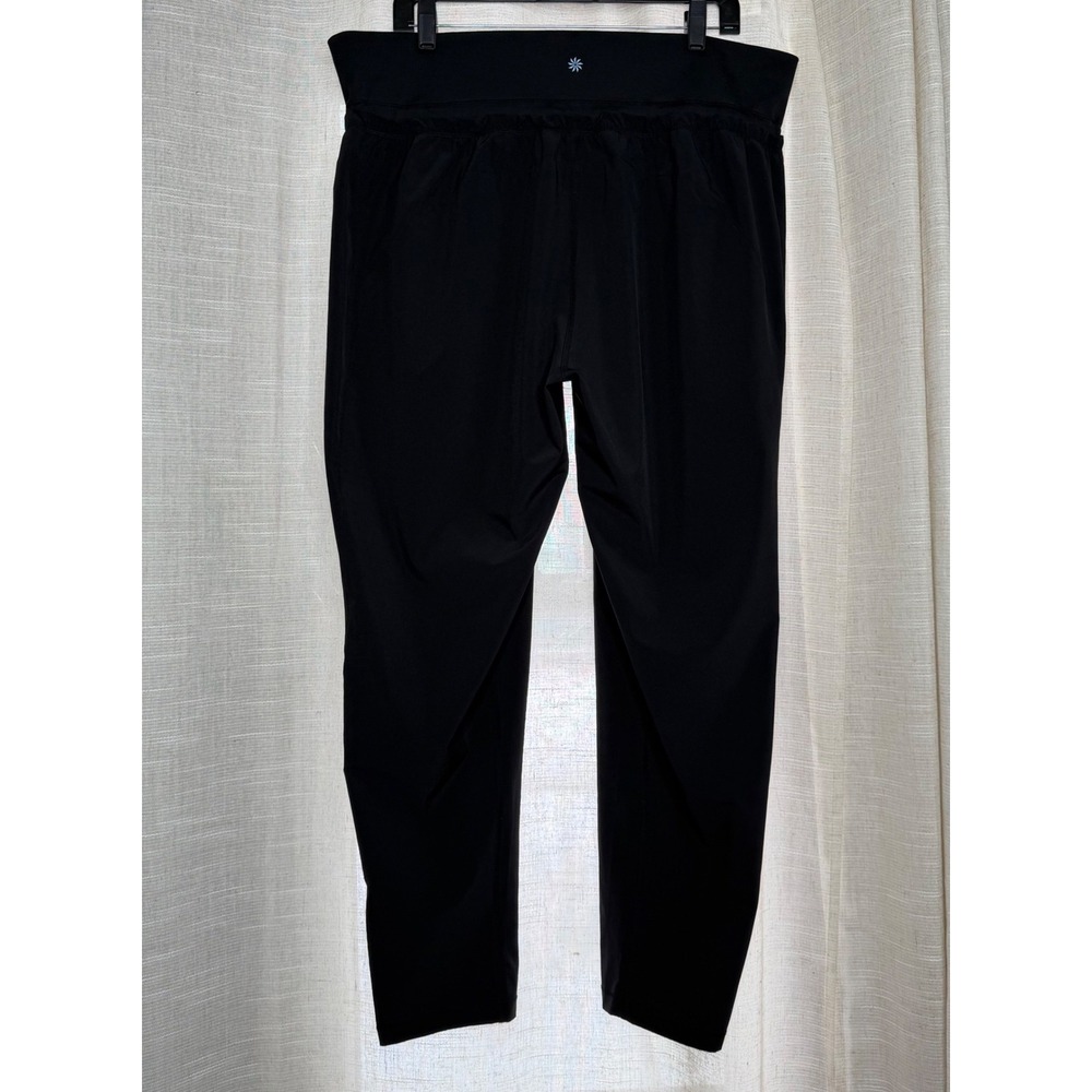 Athleta Spar Pants Ankle Jogger Black Workout Yoga Pilates Athleisure Women's XL - Picture 3 of 11